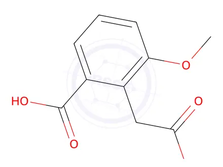 Chemical structure of 2-(Carboxymethyl)-3-methoxybenzoic Acid