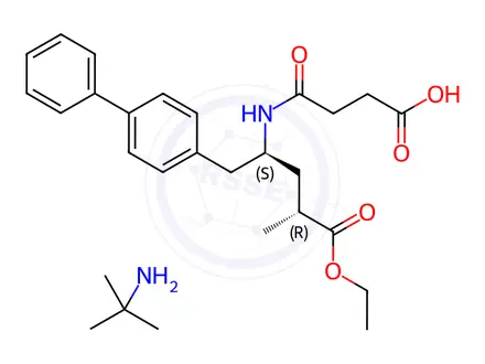 Chemical structure of Sacubitril TBA Salt