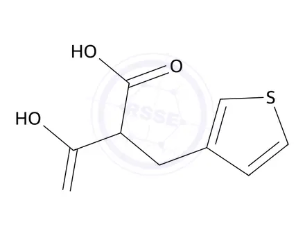 Chemical structure of 2-(thiophen-3-ylmethyl)propanedioic acid