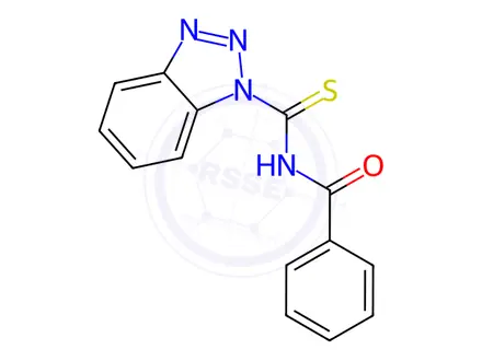 Chemical structure of N-(1H-benzo[d][1,2,3]triazole-1-carbonothioyl)benzamide