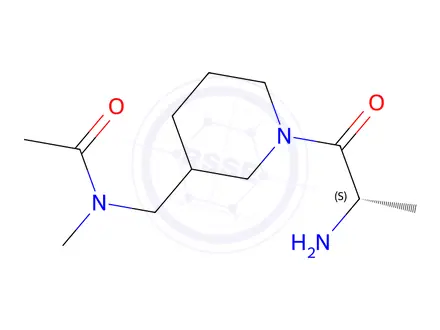 Chemical structure of N-((1-((S)-2-Aminopropanoyl)piperidin-3-yl)methyl)-N-methylacetamide