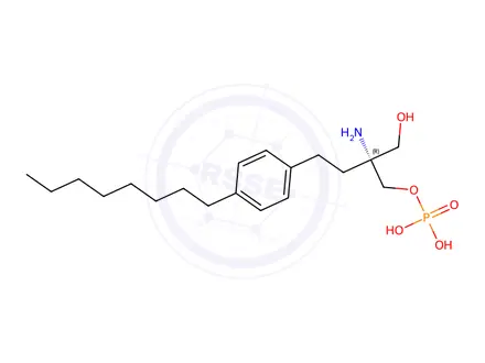 Chemical structure of (R)-Fingolimod O-Phosphate