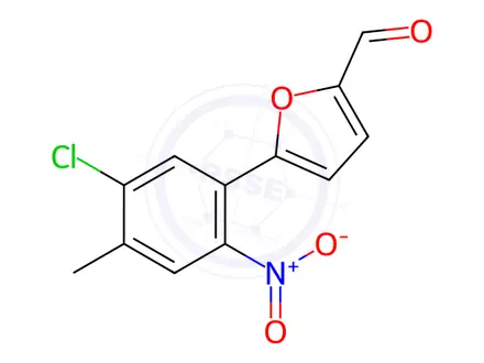 Chemical structure of 5-(5-Chloro-4-methyl-2-nitrophenyl)furan-2-carbaldehyde