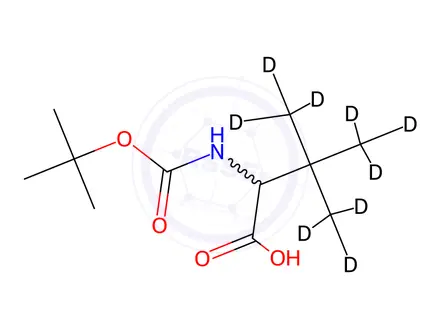 Chemical structure of N-Boc-L-tert-leucine-D9