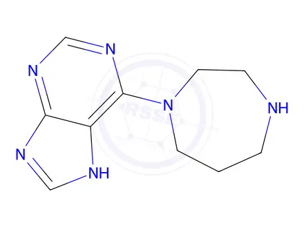Chemical structure of 6-(1,4-Diazepan-1-yl)-7h-purine