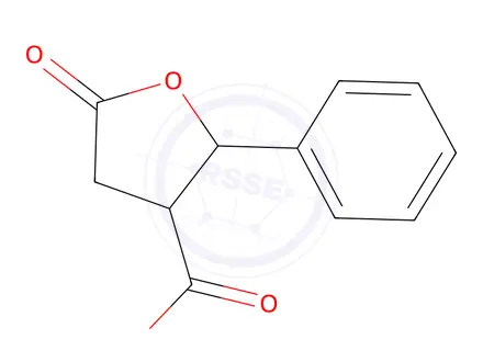 Chemical structure of TETRAHYDRO-5-OXO-2-PHENYLFURAN-3-CARBOXYLIC ACID