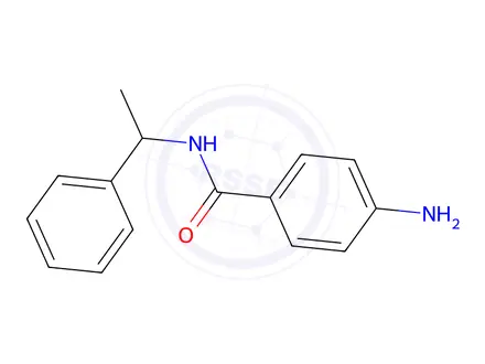 Chemical structure of 4-Amino-N-(1-phenylethyl)benzamide