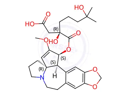 Chemical structure of Homoharringtonine Impurity 2