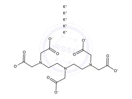 Chemical structure of Potassium 2,2',2'',2'''-((((carboxylatomethyl)azanediyl)bis(ethane-2,1-diyl))bis(azanetriyl))tetraacetate