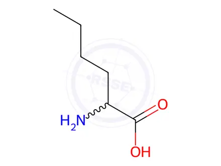 Chemical structure of DL-Norleucine