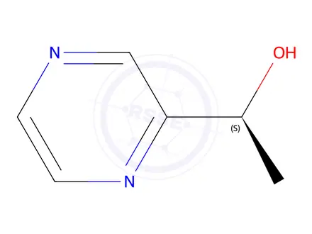 Chemical structure of (1S)-1-(pyrazin-2-yl)ethan-1-ol