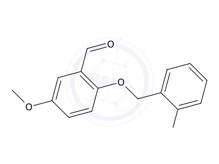 Chemical structure of 2-((2-Fluorobenzyl)oxy)-5-methoxybenzaldehyde