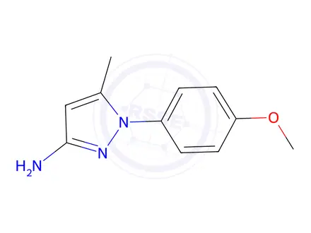 Chemical structure of 1-(4-methoxyphenyl)-5-methyl-1H-pyrazol-3-amine