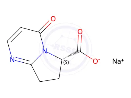 Chemical structure of MK-4618 Pyrimidinone Acid Sodium Salt