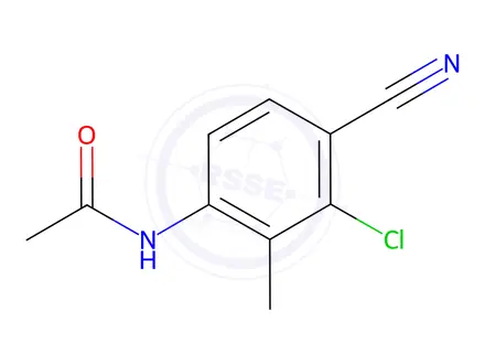 Chemical structure of N-(3-Chloro-4-cyano-2-methylphenyl)acetamide