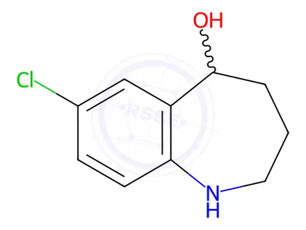 Chemical structure of 7-chloro-2,3,4,5-tetrahydro-1H-benzo[b]azepin-5-ol