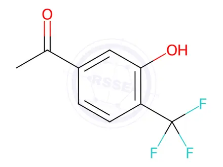Chemical structure of 3’-Hydroxy-4’-(trifluoromethyl)acetophenone