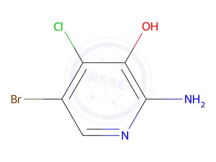 Chemical structure of 2-AMINO-5-BROMO-4-CHLORO-3-HYDROXYPYRIDINE