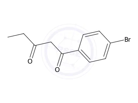 Chemical structure of 1-(4-Bromophenyl)pentane-1,3-dione