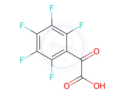 Chemical structure of 2-oxo-2-(2,3,4,5,6-pentafluorophenyl)acetic acid