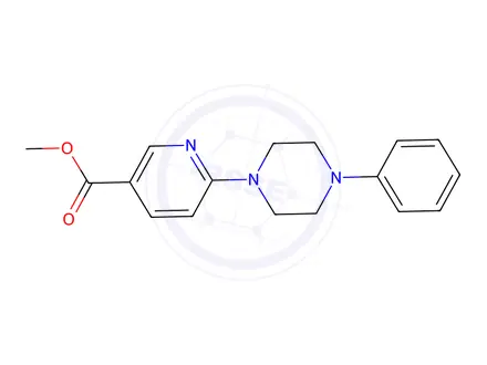 Chemical structure of METHYL 6-(4-PHENYLPIPERAZINO)NICOTINATE