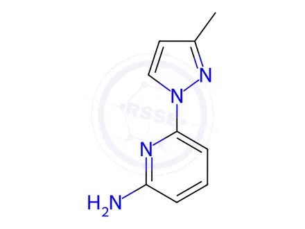 Chemical structure of 6-(3-Methyl-1H-pyrazol-1-yl)pyridin-2-amine