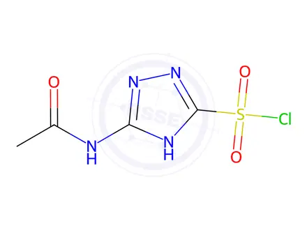 Chemical structure of 5-Acetamido-4H-1,2,4-triazole-3-sulfonyl chloride