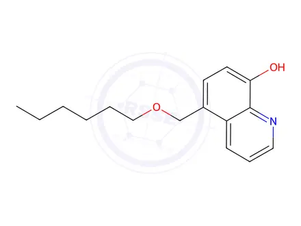 Chemical structure of 5-((Hexyloxy)methyl)quinolin-8-ol