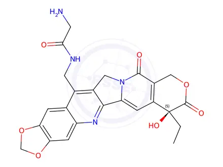 Chemical structure of Gly-7-MAD-MDCPT