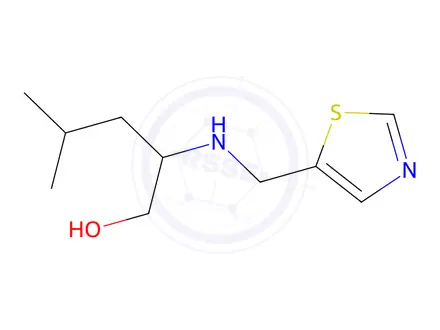 Chemical structure of 4-Methyl-2-((thiazol-5-ylmethyl)amino)pentan-1-ol