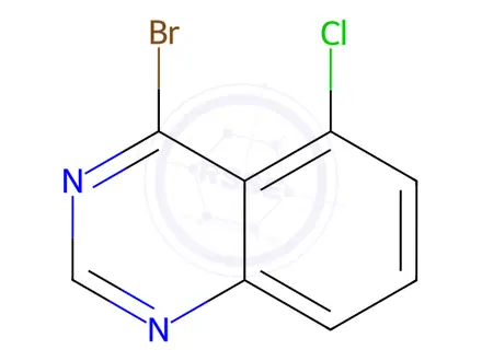 Chemical structure of 4-Bromo-5-chloroquinazoline