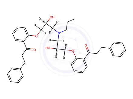 Chemical structure of Propafenone Dimer Impurity-d10