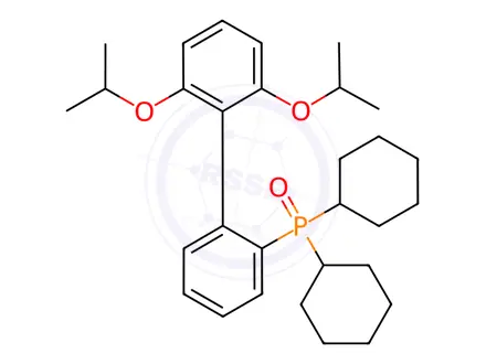 Chemical structure of [2′,6′-bis(1-methylethoxy)[1,1′-biphenyl]-2-yl]dicyclohexylphosphine oxide