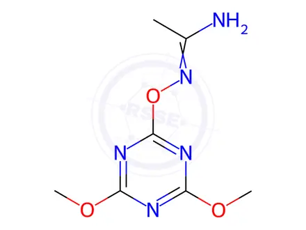 Chemical structure of N-((4,6-Dimethoxy-1,3,5-triazin-2-yl)oxy)acetimidamide