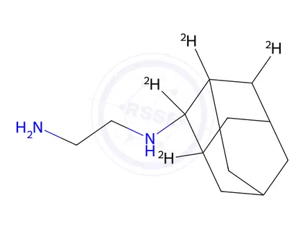 Chemical structure of 2-[(2-Aminoethyl)amino]adamantane-d4