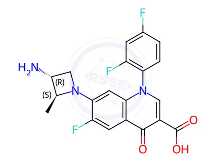 Chemical structure of Cetefloxacin