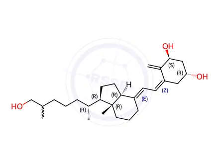 Chemical structure of 1,26-Dihydroxy Vitamin D3