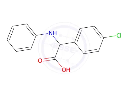 Chemical structure of 2-((4-Chlorophenyl)(phenyl)amino)acetic acid