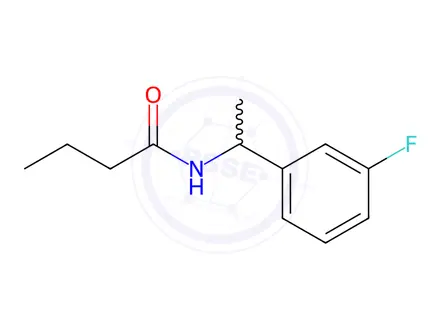 Chemical structure of n-(1-(3-Fluorophenyl)ethyl)butyramide