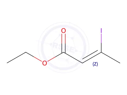 Chemical structure of ETHYL CIS-3-IODOCROTONATE, 97