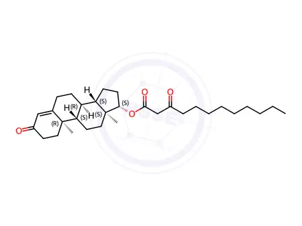 Chemical structure of Testosterone ketolaurate