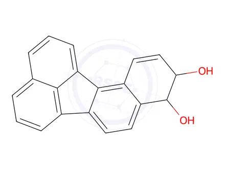 Chemical structure of 9,10-dihydro-9,10-dihydroxybenzo(j)fluoranthene