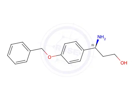 Chemical structure of (S)-3-Amino-3-(4-(benzyloxy)phenyl)propan-1-ol