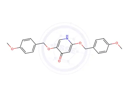 Chemical structure of 2,5-Bis((4-methoxybenzyl)oxy)pyridin-4(1H)-one