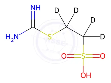 Chemical structure of 2-[2-Sulfo(ethyl-d4)]pseudourea