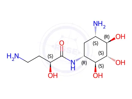 Chemical structure of Amikacin Impurity 33