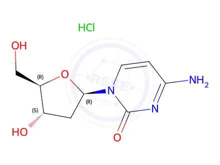 Chemical structure of 2'-Deoxycytidine Hydrochloride