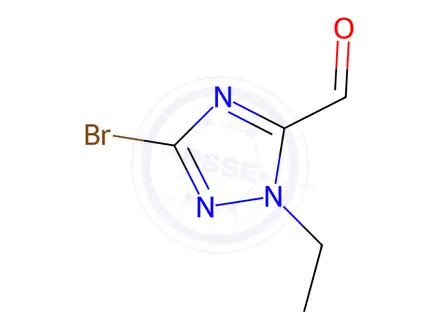 Chemical structure of 3-Bromo-1-ethyl-1H-1,2,4-triazole-5-carbaldehyde