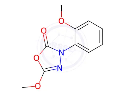 Chemical structure of Metoxadiazone