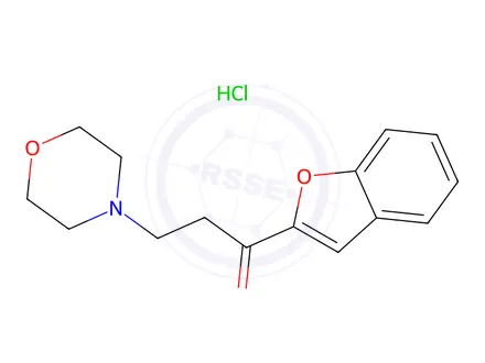 Chemical structure of 1-(1-Benzofuran-2-yl)-3-(morpholin-4-yl)propan-1-one hydrochloride